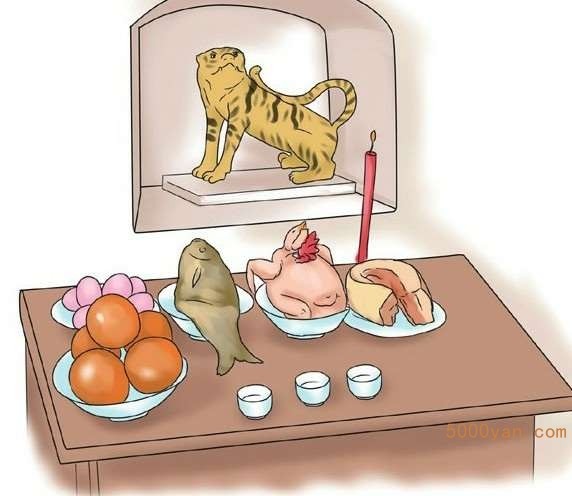 惊蛰主要民俗:吃梨、扫虫、祭虎爷、敲梁震房插图
