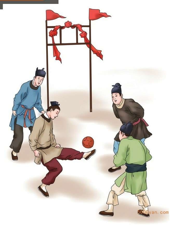清明主要民俗:祭扫、蹴鞠、荡秋千、拔河插图