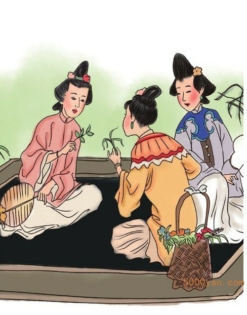 芒种主要民俗:送花神、斗草、送扇子插图