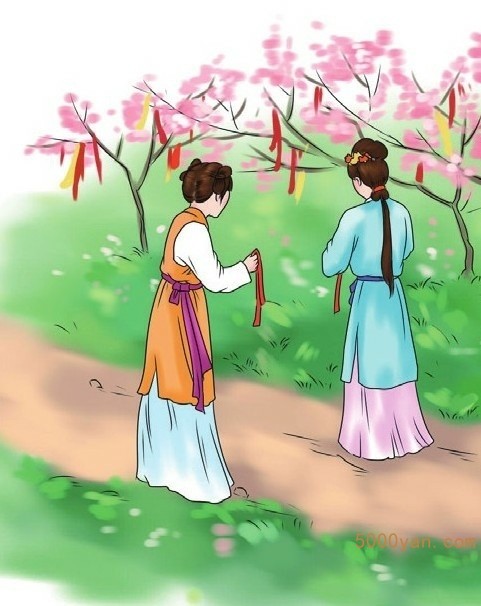 芒种主要民俗:送花神、斗草、送扇子插图
