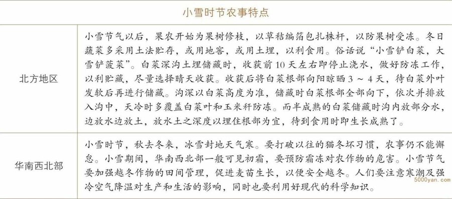 小雪气象和农事特点:开始降雪,防冻、保暖工作忙插图